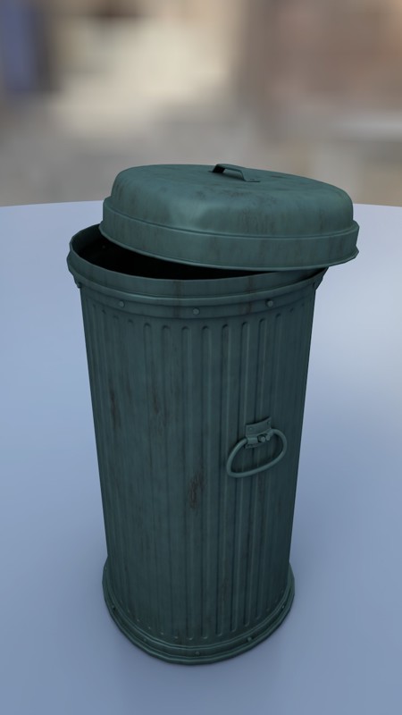 Trash can.