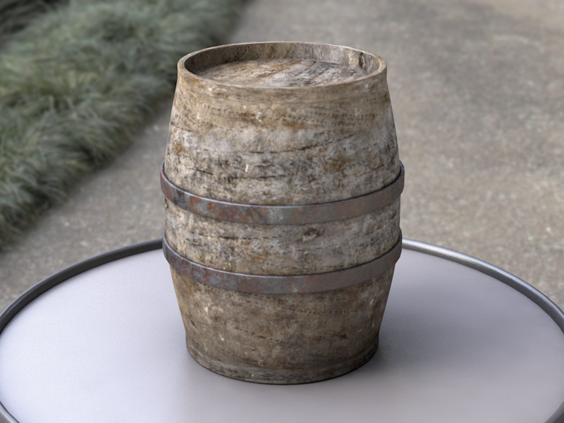 Barrel 3D model.