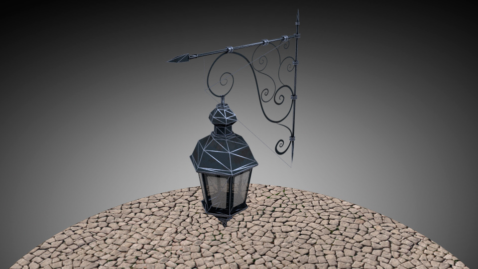 Low poly lantern.