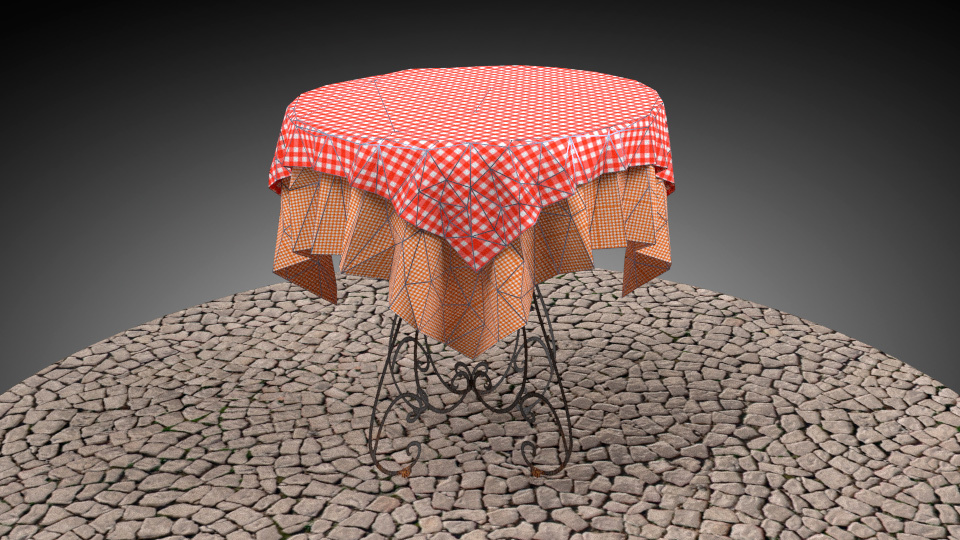 Italian low poly table.